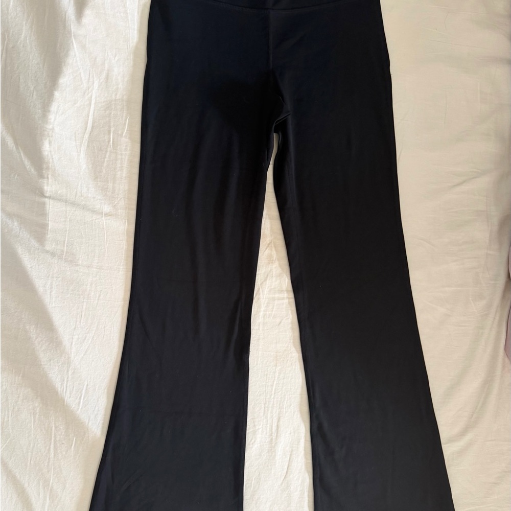 Black Flared Stretch Pants